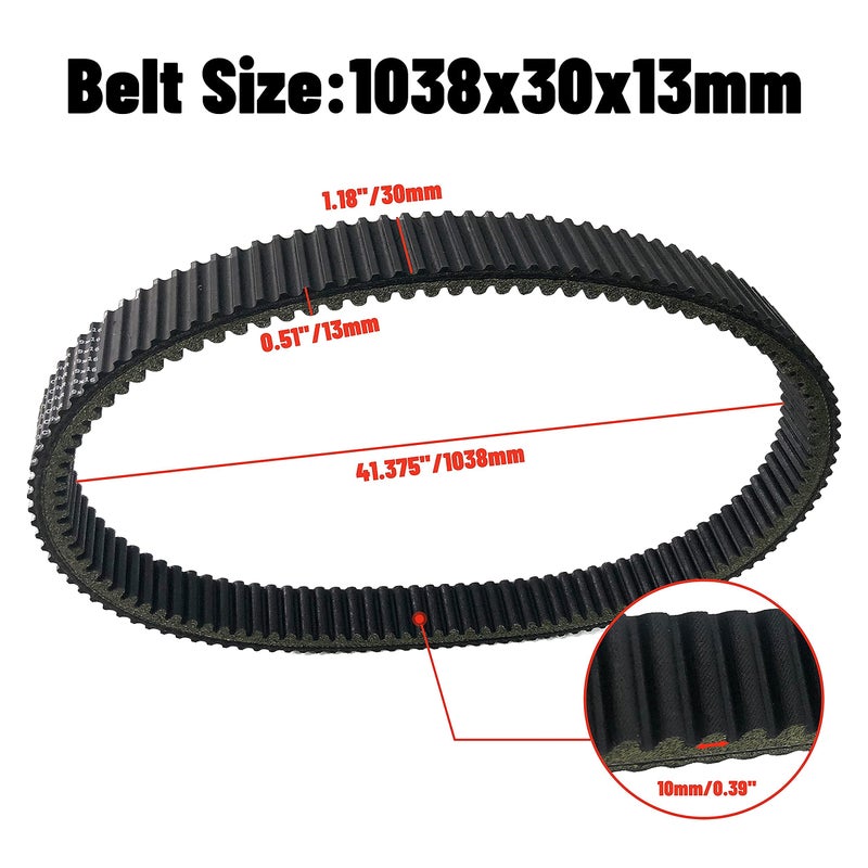 AKM 20G4022 3211077 AKM CVT Heavy Duty Carbon Drive Belt fit Polaris Ranger 875 Sportsman Big Boss 400 500 HO 3211072 3211048 1994-2014 - Image 5